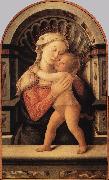 LIPPI, Fra Filippo Madonna with the Child and two Angels g France oil painting artist